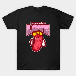 Vegan Is Love T-Shirt